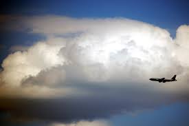 plane in clouds