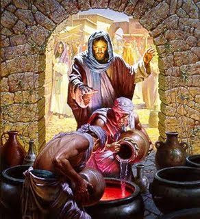 Jesus Turning Water into wine