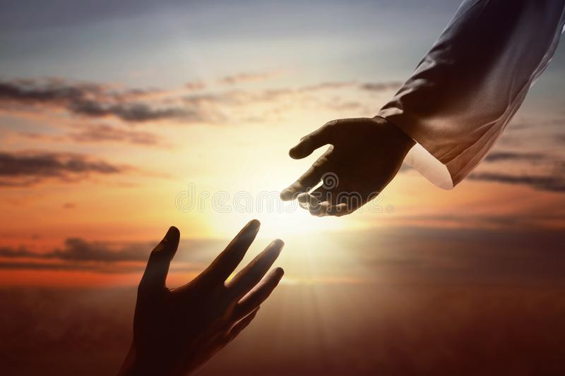 Jesus Hand Reaching Down